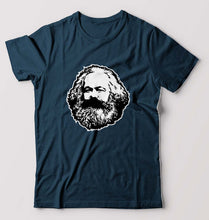 Load image into Gallery viewer, Karl Marx T-Shirt for Men-Petrol Blue-Ektarfa.online
