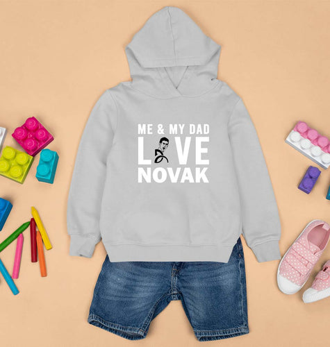 Love Novak Djokovic Tennis Kids Hoodie for Boy/Girl-Grey-Ektarfa.online