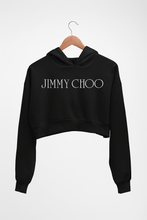 Load image into Gallery viewer, Jimmy Choo Crop HOODIE FOR WOMEN-Black-Ektarfa.online
