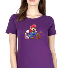 Load image into Gallery viewer, Mario T-Shirt for Women-Purple-Ektarfa.online
