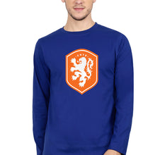 Load image into Gallery viewer, Netherlands Football Full Sleeves T-Shirt for Men-Royal Blue-Ektarfa.online
