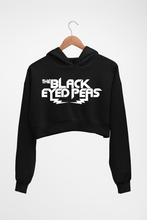 Load image into Gallery viewer, Black Eyed Peas Crop HOODIE FOR WOMEN-Black-Ektarfa.online
