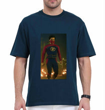 Load image into Gallery viewer, Minnal Murali Oversized T-Shirt for Men-Petrol Blue-Ektarfa.online
