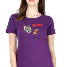 Load image into Gallery viewer, Tom and Jerry T-Shirt for Women-Purple-Ektarfa.online
