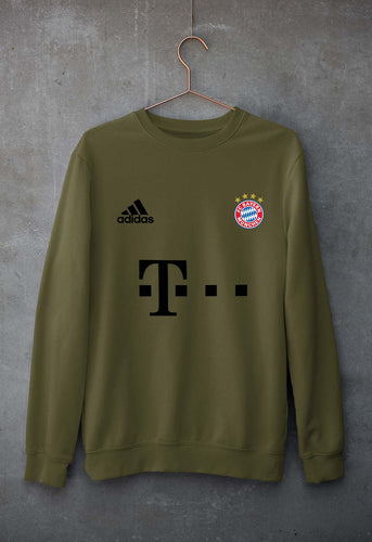 FC Bayern Munich 2021-22 Unisex Sweatshirt for Men/Women-Olive Green-Ektarfa.online