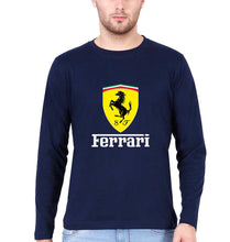 Load image into Gallery viewer, Ferrari Full Sleeves T-Shirt for Men-Navy Blue-Ektarfa.online
