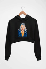 Load image into Gallery viewer, Billie Eilish Crop HOODIE FOR WOMEN-Black-Ektarfa.online
