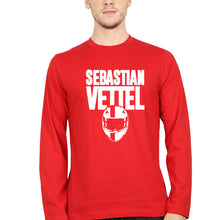 Load image into Gallery viewer, Sebastian Vettel F1 Full Sleeves T-Shirt for Men-RED-Ektarfa.online
