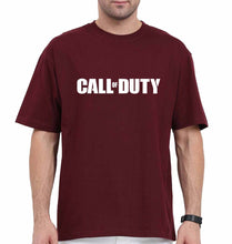 Load image into Gallery viewer, Call of Duty Oversized T-Shirt for Men-Maroon-Ektarfa.online
