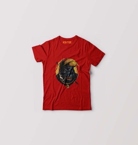 Hip Hop Gorilla Kids T-Shirt for Boy/Girl-Red-Ektarfa.online