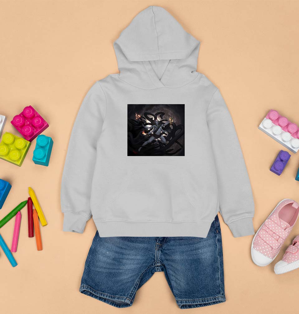 Mahakal Mahadev Bholenath Shiva Shivji Kids Hoodie for Boy/Girl-GREY-Ektarfa.online