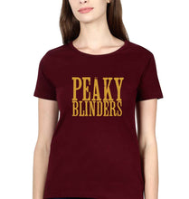 Load image into Gallery viewer, Peaky Blinders T-Shirt for Women-Maroon-Ektarfa.online
