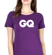 Load image into Gallery viewer, GQ Magazine T-Shirt for Women-Purple-Ektarfa.online
