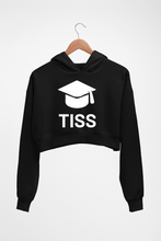 Load image into Gallery viewer, Tata Institute of Social Sciences (TISS) Crop HOODIE FOR WOMEN-Black-Ektarfa.online
