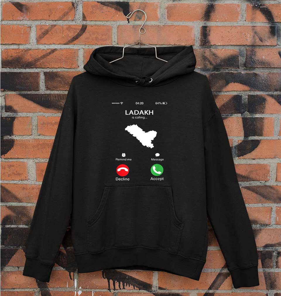 Ladakh Calling Unisex Hoodie for Men/Women-Black-Ektarfa.online
