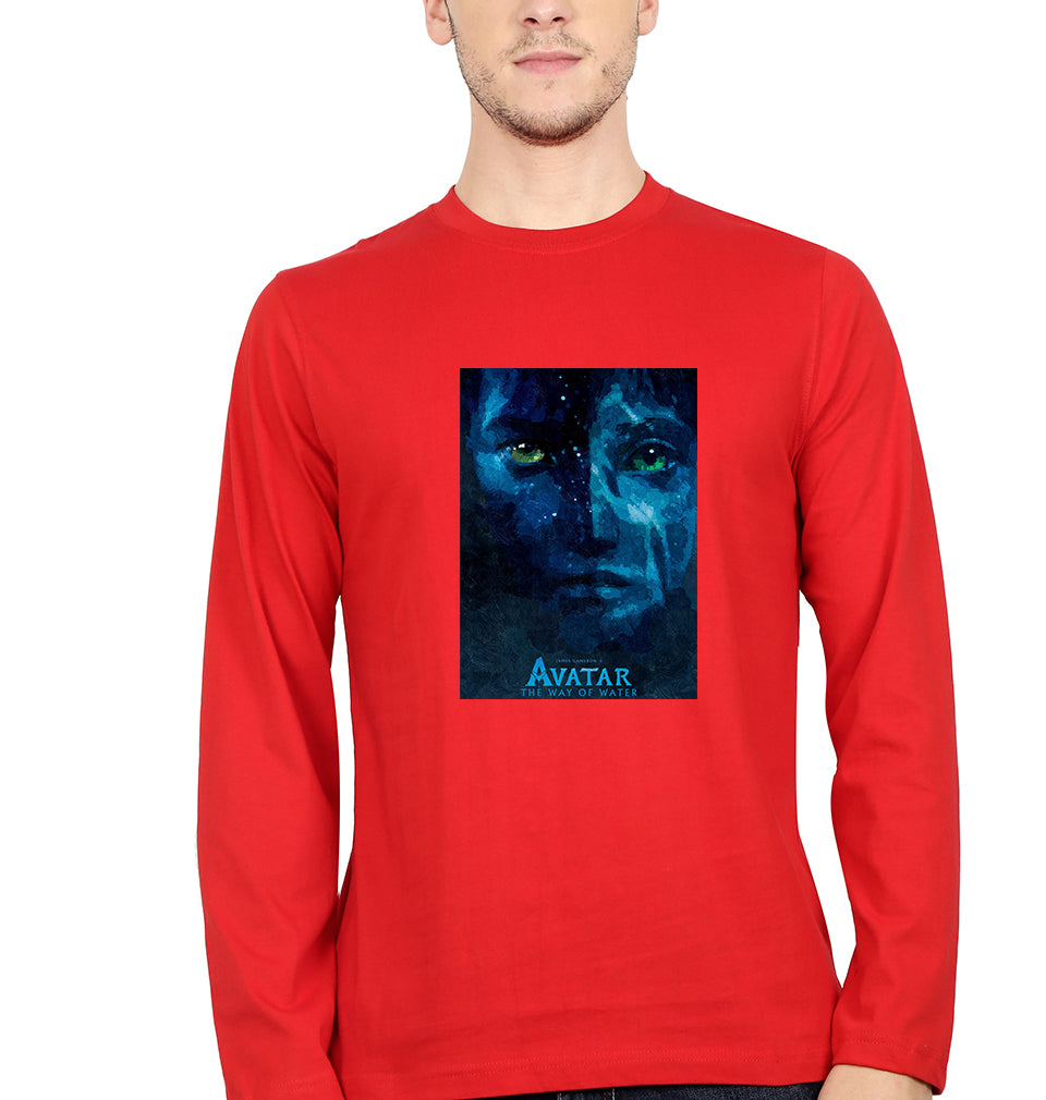 Avatar Full Sleeves T-Shirt for Men-Red-Ektarfa.online