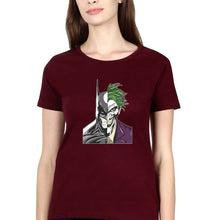 Load image into Gallery viewer, Batman Joker T-Shirt for Women-Maroon-Ektarfa.online

