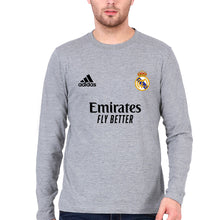 Load image into Gallery viewer, Real Madrid 2021-22 Full Sleeves T-Shirt for Men-Grey Melange-Ektarfa.online
