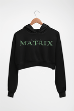 Load image into Gallery viewer, Matrix Crop HOODIE FOR WOMEN-Black-Ektarfa.online
