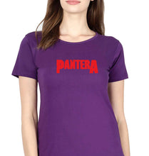 Load image into Gallery viewer, Pantera T-Shirt for Women-Purple-Ektarfa.online
