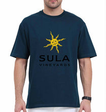Load image into Gallery viewer, sula-vineyards Oversized T-Shirt for Men-Petrol Blue-Ektarfa.online
