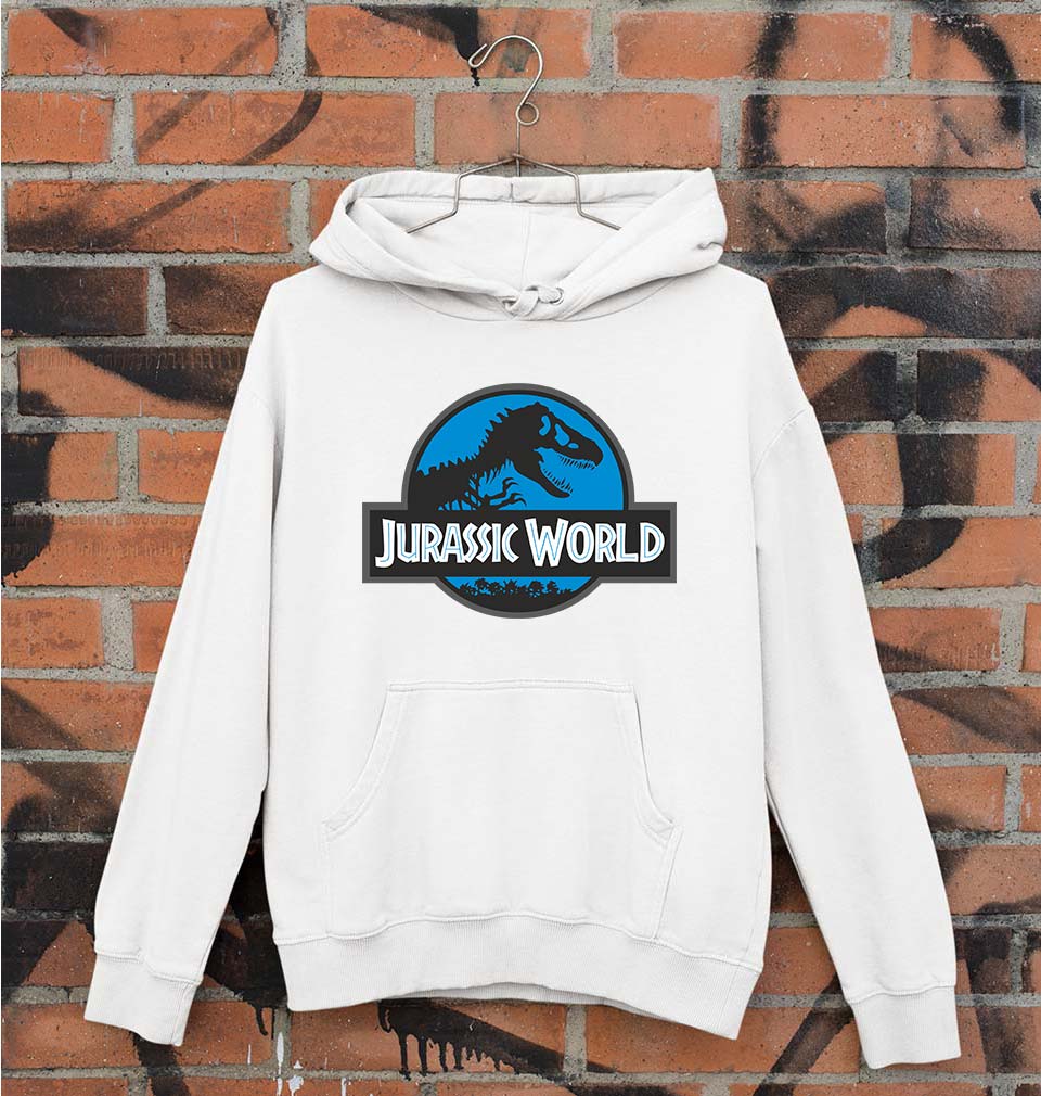 Jurassic World Unisex Hoodie for Men/Women-White-Ektarfa.online