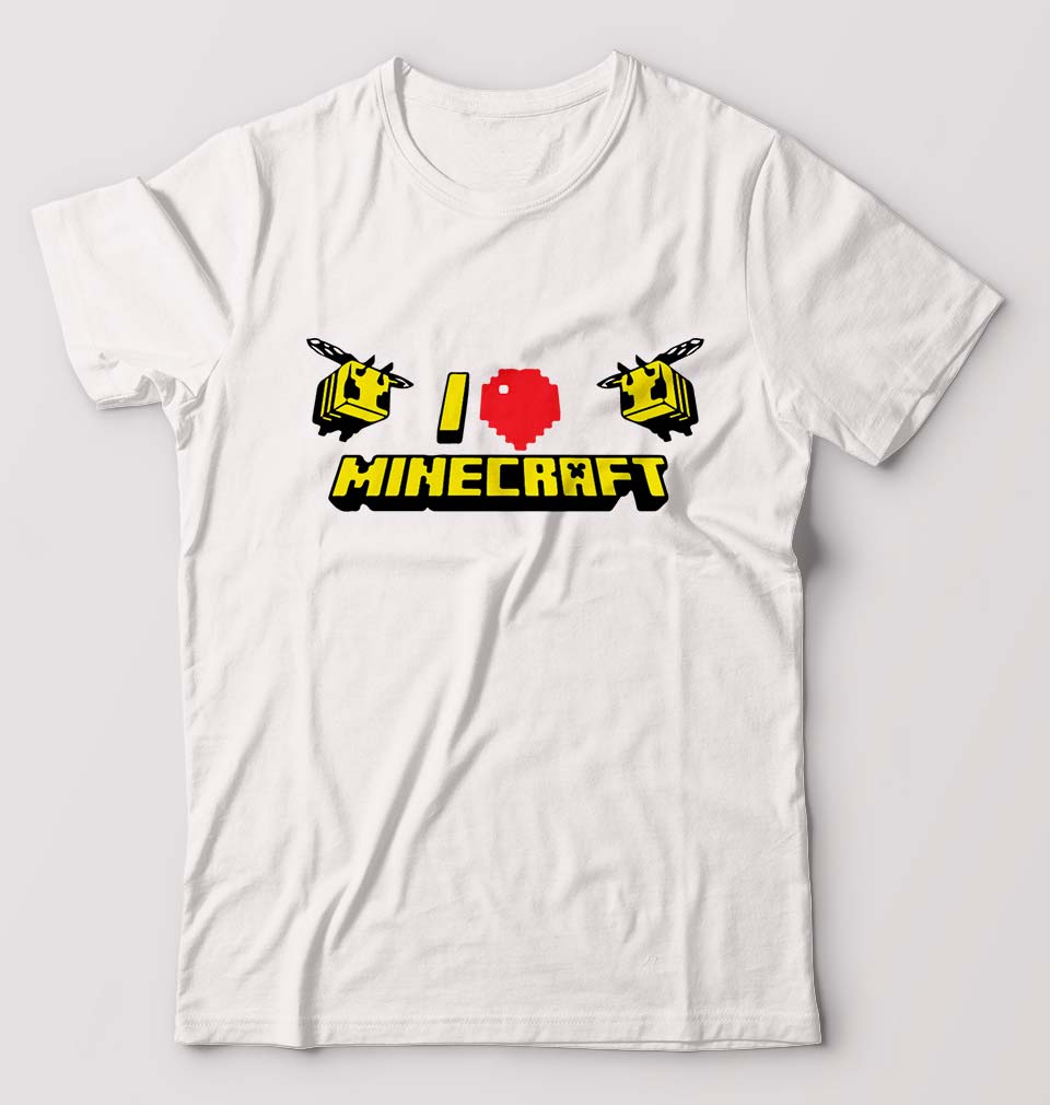 Love Minecraft T-Shirt for Men-White-Ektarfa.online