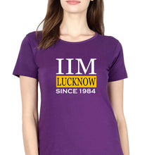 Load image into Gallery viewer, IIM Lucknow T-Shirt for Women-Purple-Ektarfa.online
