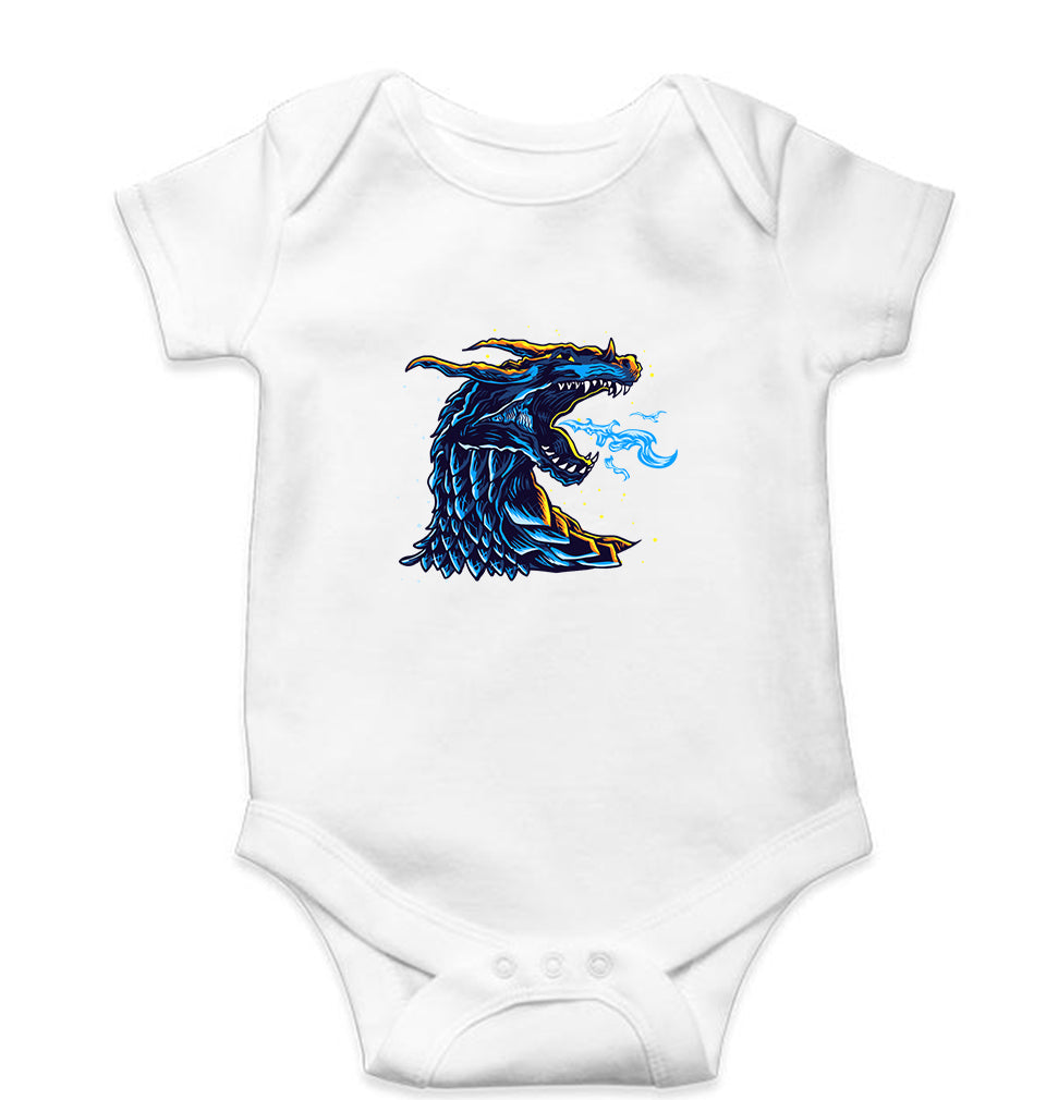 Dragon Kids Romper For Baby Boy/Girl-White-Ektarfa.online