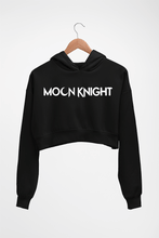 Load image into Gallery viewer, Moon Knight Crop HOODIE FOR WOMEN-Black-Ektarfa.online
