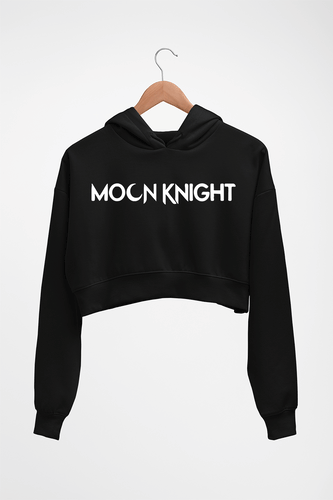 Moon Knight Crop HOODIE FOR WOMEN-Black-Ektarfa.online