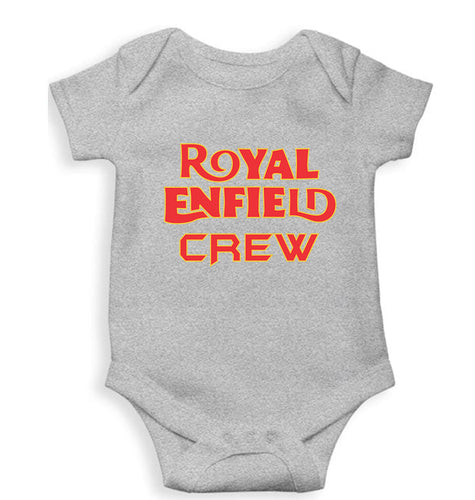 Royal Enfield Crew Kids Romper For Baby Boy/Girl-Grey-Ektarfa.online