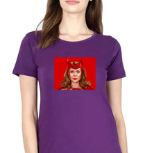 Load image into Gallery viewer, Scarlet Witch Wanda T-Shirt for Women-Purple-Ektarfa.online
