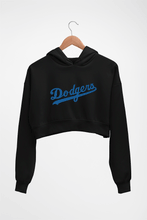 Load image into Gallery viewer, Los Angeles Dodgers Crop HOODIE FOR WOMEN-Black-Ektarfa.online
