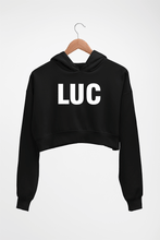 Load image into Gallery viewer, LUC Crop HOODIE FOR WOMEN-Black-Ektarfa.online
