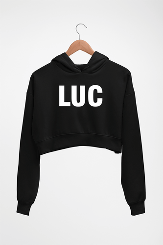 LUC Crop HOODIE FOR WOMEN-Black-Ektarfa.online