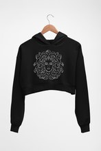 Load image into Gallery viewer, Medusa Crop HOODIE FOR WOMEN-Black-Ektarfa.online
