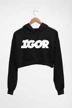 Load image into Gallery viewer, Igor Crop HOODIE FOR WOMEN-Black-Ektarfa.online
