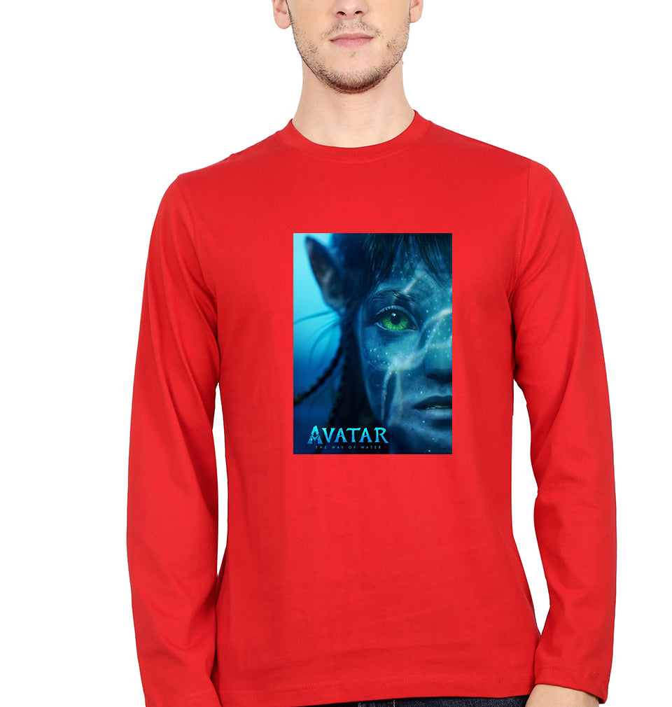 Avatar Full Sleeves T-Shirt for Men-Red-Ektarfa.online