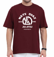 Load image into Gallery viewer, Nate Diaz UFC Oversized T-Shirt for Men-Maroon-Ektarfa.online
