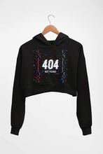 Load image into Gallery viewer, 404 Crop HOODIE FOR WOMEN-Black-Ektarfa.online
