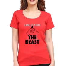 Load image into Gallery viewer, Gym Beast T-Shirt for Women-Red-Ektarfa.online
