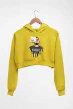 Load image into Gallery viewer, Nate Diaz UFC Crop HOODIE FOR WOMEN-Mustard Yellow-Ektarfa.online
