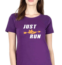 Load image into Gallery viewer, Runner Running T-Shirt for Women-Purple-Ektarfa.online
