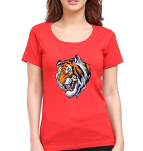 Load image into Gallery viewer, Tiger T-Shirt for Women-Red-Ektarfa.online
