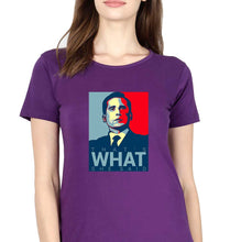 Load image into Gallery viewer, Michael Scott T-Shirt for Women-Purple-Ektarfa.online
