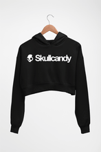 Load image into Gallery viewer, Skullcandy Crop HOODIE FOR WOMEN-Black-Ektarfa.online
