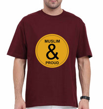 Load image into Gallery viewer, Muslim Oversized T-Shirt for Men-Maroon-Ektarfa.online
