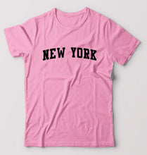 Load image into Gallery viewer, New York T-Shirt for Men-Light Baby Pink-Ektarfa.online
