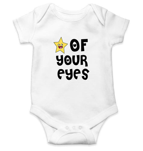 Star Of Your Eye Kids Romper For Baby Boy/Girl-0-5 Months(18 Inches)-White-Ektarfa.online